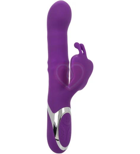 Вибратор-кролик Enchanted Flutter с бусинами фиолетовый фото 1