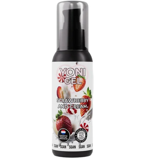 Лубрикант для орального секса Sgan Yoni Gel Клубника со сливками 100 мл фото 1