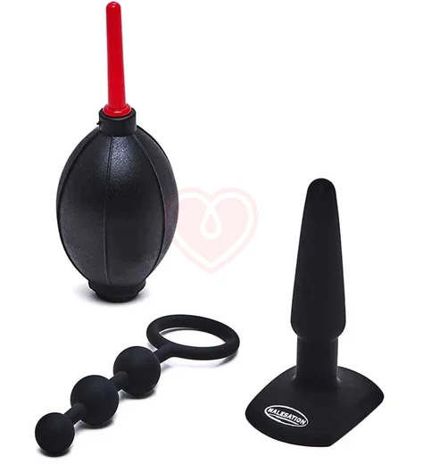 Набор анальных игрушек Malesation Anal Starter Set чёрный фото 1