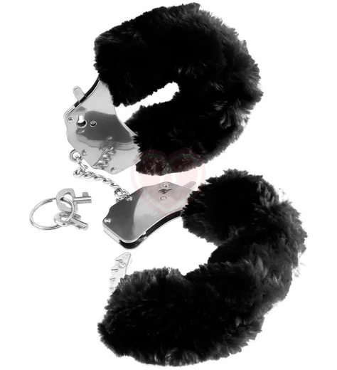 Меховые наручники Pipedream Original Furry Cuffs чёрные фото 1