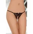 Стринги ажурные с бантиком открытые Soft Line Collection чёрные фото 1