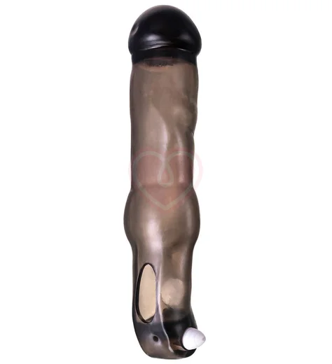 Насадка на пенис с кольцом ToyFa Xlover чёрная фото 1