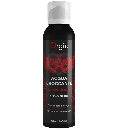 Шипучая пена для чувственного массажа Orgie Acqua Croccante клубника 150 мл фото 1