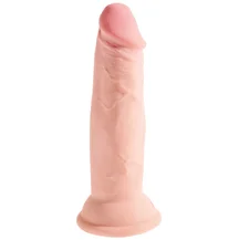 Фаллоимитатор на присоске King Cock Triple Density 15 см телесный