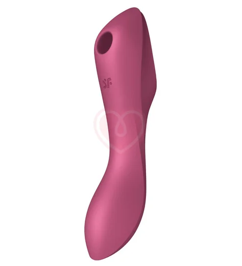 Вакуумный вибростимулятор Satisfyer Curvy Trinity 3 бордовый фото 1