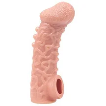 Насадка с бугорками и отверстием для мошонки Kokos Cock Sleeve CS007-M