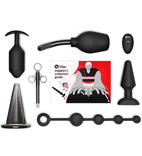 Профессиональный набор для анального секса Masster`s Degree Set черный фото 1