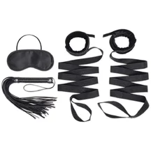 БДСМ набор из 3 предметов Bed Strap Flogger Kit черный