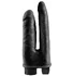 Вибратор реалистик на присоске двойной King Cock Double Penetrator чёрный фото 1
