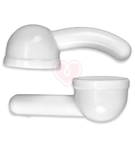 Набор из прямой и изогнутой насадок белые фото 1