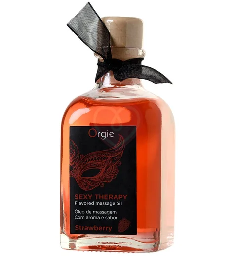 Масло для оральных ласк Orgie Lips Massage Set со вкусом клубники 100 мл фото 1