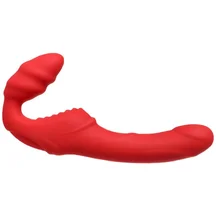 Безремневой страпон с вибрацией ToyFa Black&Red красный