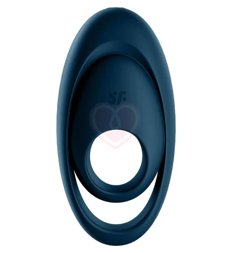 Двойное эрекционное кольцо Satisfyer Glorious Duo синее фото 1