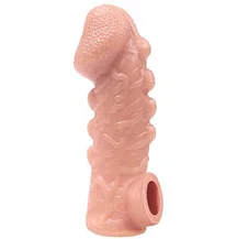 Насадка с бугорками и отверстием для мошонки Kokos Cock Sleeve CS008-M