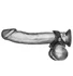 Кожаное кольцо на член с разделителем мошонки V-Style Cock Ring фото 1