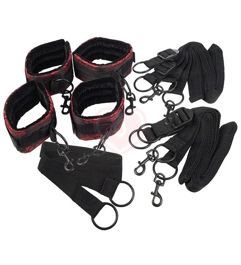 Комплект для бондажа в постели Scandal Bed Restraint атласный фото 1