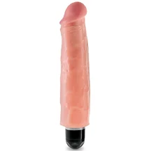 Вибратор King Cock Vibrating Stiffy 18 см телесный