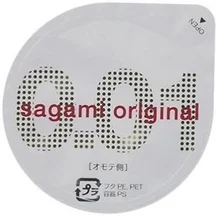 Самый тонкий презерватив Sagami Original 001 полиуретановый 1 шт