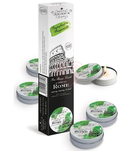 Набор из 5 массажных свечей Mystim Petits Joujoux Rome Грейпфрут и бергамот фото 1