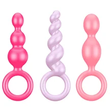Набор цветных анальных стимуляторов Satisfyer Plugs