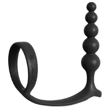 Анальные шарики с эрекционным кольцом Ass-gasm Cockring Anal Beads