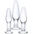 Набор из 3 стеклянных анальных пробок Glas Anal Set фото 1