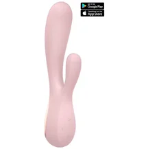 Вибратор со стимулятором клитора Satisfyer Mono Flex с приложением розовый