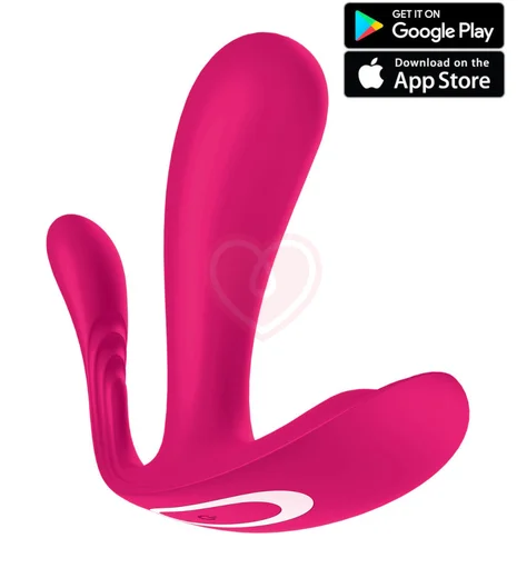 Вибратор с двумя кончиками Satisfyer Top Secret+ для ношения розовый фото 1
