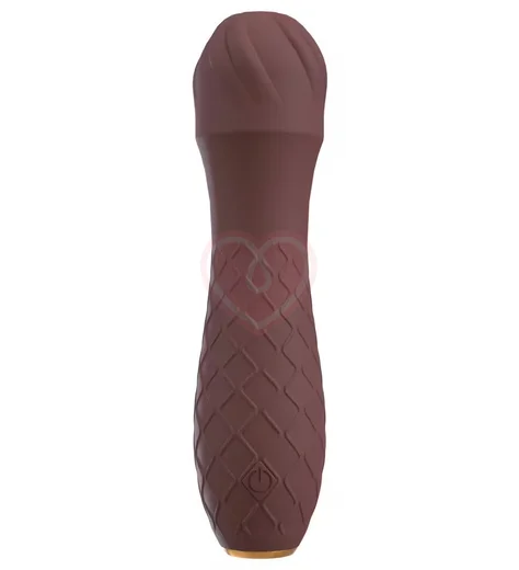 Классический вибратор Hazel 01 коричневый фото 1