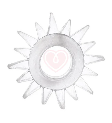 Кольцо эрекционное Toyfa Love Ring Шестерёнка прозрачное фото 1
