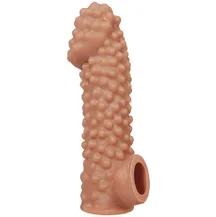 Насадка с бугорками и отверстием для мошонки Kokos Cock Sleeve CS004-L