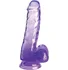 Гелевый фаллоимитатор с мошонкой King Cock Clear 13 см фиолетовый фото 1
