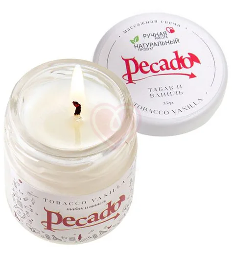Массажная свеча Pecado BDSM Tobacco Vanilla Табак и Ваниль 35 мл фото 1