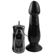 Анальный стимулятор-пульсатор с вибрацией Pipedream Vibrating Thruster чёрный