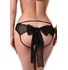 Кружевные трусики с большим бантиком на попке чёрные фото 1