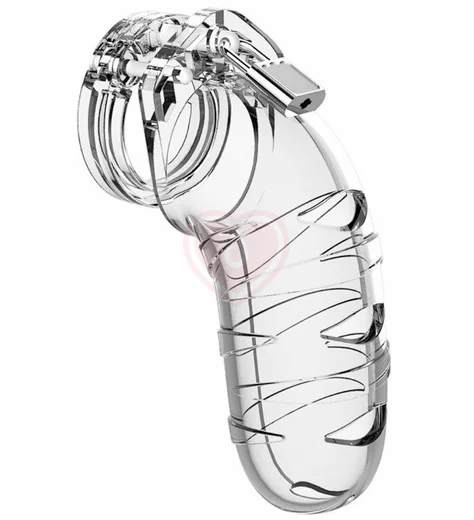 Мужской пояс верности Shots Man Cage Model 05 прозрачный 14 см фото 1
