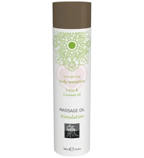 Массажное масло Shiatsu Massage Oil Stimulation Лотос и кокос 100 мл фото 1