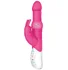 Вибратор хай-тек с шариками Pearls Rabbit розовый фото 1