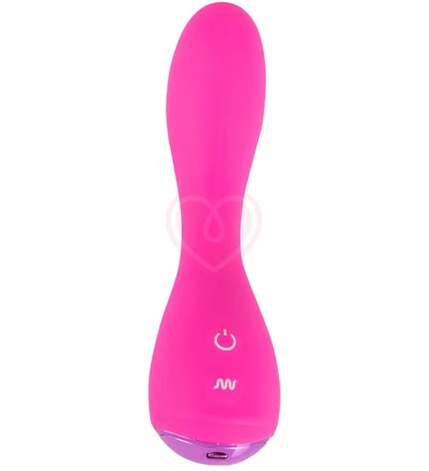 Гибкий вибратор для точки G Sweet Smile розовый фото 1