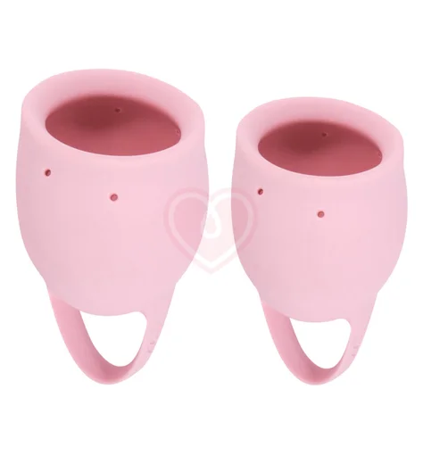 Набор из 2 менструальных чаш Lola Natural Wellness Magnolia розовый фото 1