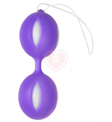 Вагинальные шарики для тренировок Кегеля Wiggle Duo Kegel Ball фиолетовые фото 1