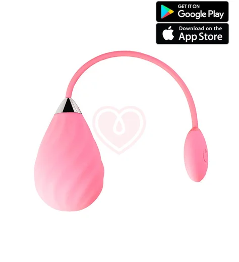 Виброяйцо с управлением от приложения Magic Sundae розовое фото 1