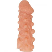 Насадка с шариками и отверстием для мошонки Kokos Cock Sleeve CS010-M