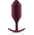 Утяжелённая анальная пробка для ношения b-Vibe Snug Plug 5 большая бордовая фото 1