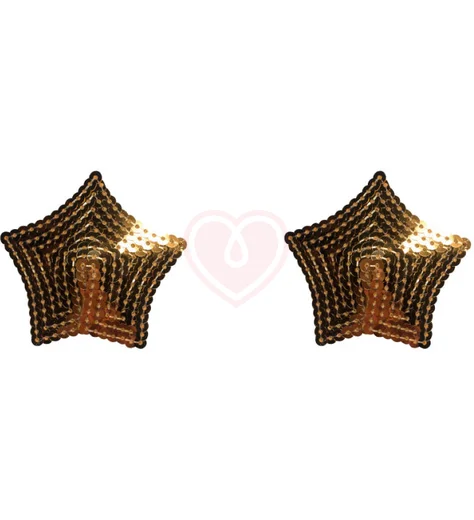 Пэстисы Burlesque Tempest звездочки из пайеток золотые фото 1