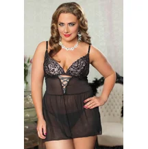 Лёгкий бэби-долл со стразами Plus size