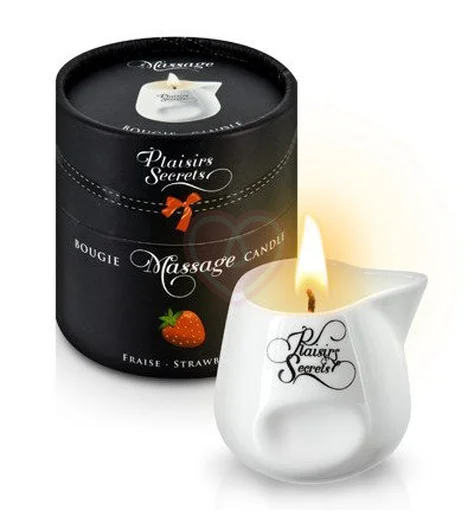 Свеча с массажным маслом Concorde Massage Candle Клубника 80 мл фото 1