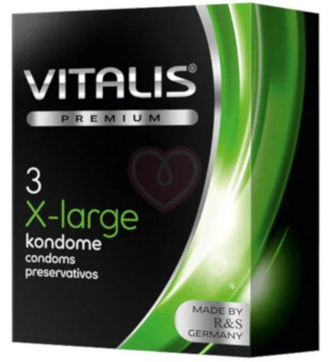 Презервативы увеличенного размера Vitalis Premium X-Large 3 шт фото 1