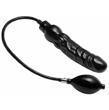 Расширяющийся фаллоимитатор Master Series Primal Inflatable Dildo чёрный