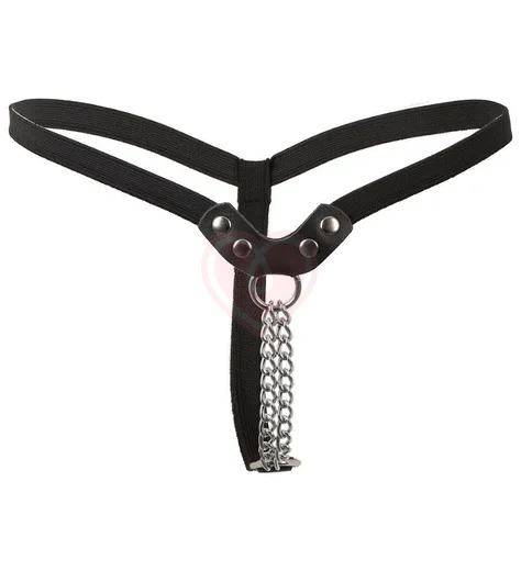 Стринги с металлическими цепочками фото 1